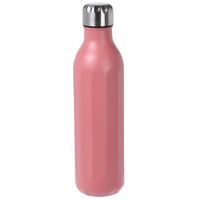 RVS thermosfles / isoleerfles voor onderweg 500 ml koraal rood