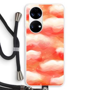 Lichte Wolken: Huawei P50 Transparant Hoesje met koord