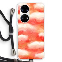 Lichte Wolken: Huawei P50 Transparant Hoesje met koord