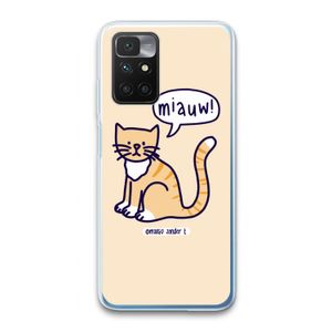 Miauw: Xiaomi Redmi 10 Transparant Hoesje