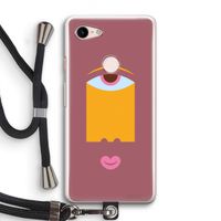 Mono V: Pixel 3 Transparant Hoesje met koord