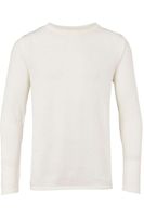 Kronstadt Mark Tailored Fit Sweatshirt ronde hals ecru, Effen - thumbnail