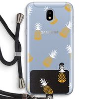 Ananasjes: Samsung Galaxy J5 (2017) Transparant Hoesje met koord