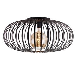 Curvato zwart plafondlamp 75cm