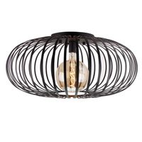 Curvato zwart plafondlamp 75cm