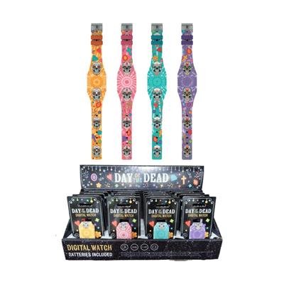 Dia de los Muertos Digitaal Siliconen Horloge
