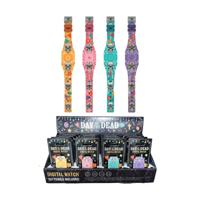 Dia de los Muertos Digitaal Siliconen Horloge