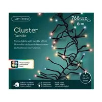 Lumineo clusterverlichting 6m - 768l Twinkle Multi - binnen/ buiten - thumbnail