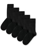 5-paar - heren sokken - Black - Katoenen mannen kousen - Voordeelverpakking