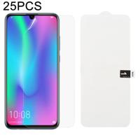 25 stuks zachte hydrogel film volledige dekking front beschermer met alcohol katoen + kraskaart voor Huawei Honor 10 Lite