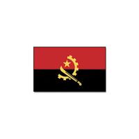 Vlag Angola - 90 x 150 cm - landen thema - supporter/fan decoratie artikelen Vlag Angola - 90 x 150 cm - landen thema - supporter/fan decoratie artikelen