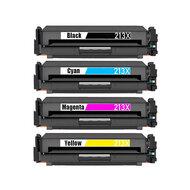 Huismerk HP 213X (W2130X-W2133X) Toners Multipack (zwart + 3 kleuren) Hoge Capaciteit