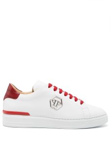 Philipp Plein baskets Cocco Hexagon en cuir - Rouge