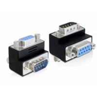 Delock 65264 VGA Adapter [1x D-sub stekker 9-polig - 1x D-sub bus 9-polig] Zwart