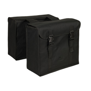 Greenlands tas dubbel zwart-zwart. afmeting 37x34x14cm.totaal inhoud 40l