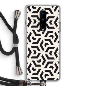 Crazy pattern: OnePlus 8 Transparant Hoesje met koord