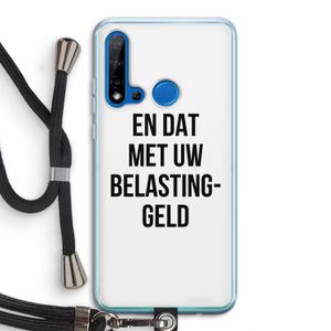 Belastinggeld: Huawei P20 Lite (2019) Transparant Hoesje met koord