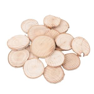 Houten decoratie boomschijven/boomschijfjes - 25x stuks - rond - Dia 5-7 cm