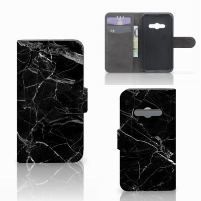 Samsung Galaxy Xcover 3 | Xcover 3 VE | Bookcase | Marmer Zwart - Origineel Cadeau Vader