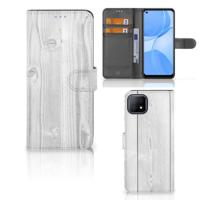 OPPO A73 5G | Book Style Case | White Wood