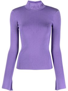 Patrizia Pepe pull à logo brodé - Violet