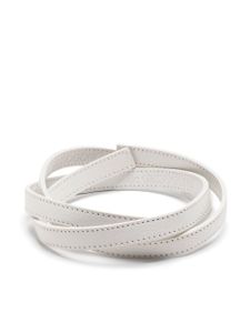 De Grisogono bracelet en cuir à design plat - Blanc