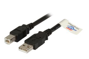 EFB Elektronik K5256SW.0,5 USB-kabel 0,5 m USB 2.0 USB A USB B Zwart
