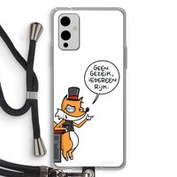 Geen Gezeik: OnePlus 9 Transparant Hoesje met koord