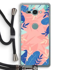 Tropisch: Sony Xperia XZ2 Compact Transparant Hoesje met koord