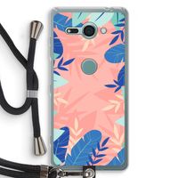 Tropisch: Sony Xperia XZ2 Compact Transparant Hoesje met koord