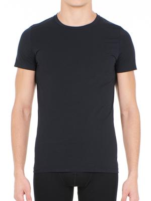 HOM - T-Shirt Crew Neck - Supreme Cotton - zwart, Maat:L