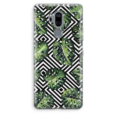 Geometrische jungle: LG G7 Thinq Transparant Hoesje