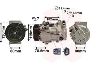 Van Wezel Airco compressor 4300K620