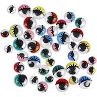Creativ Company Wiebelogen, niet zelfklevend, d 8-12 mm, 300 div/ 1 doos