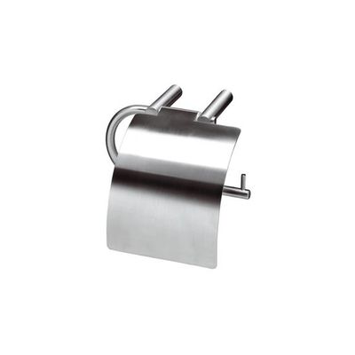 Intersteel Toiletrolhouder met verlengde klep rvs geborsteld