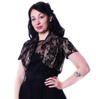 Mirror Bolero, Beige and Black Lace-M | 36% korting - thumbnail