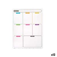 Weekplanner Pincello Wit A4 22 x 33 x 0,5 cm Magneet (12 Stuks)