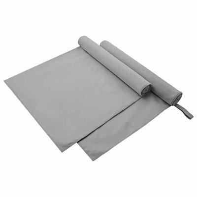 Sporthanddoeken 2 pcs Donkergrijs 90 x 180 cm