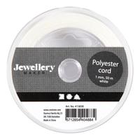 Creativ Company Polyester koord wit, 50m