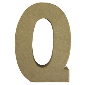 Papier mache letter Q