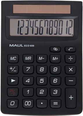 MAUL bureaurekenmachine ECO 650, zwart
