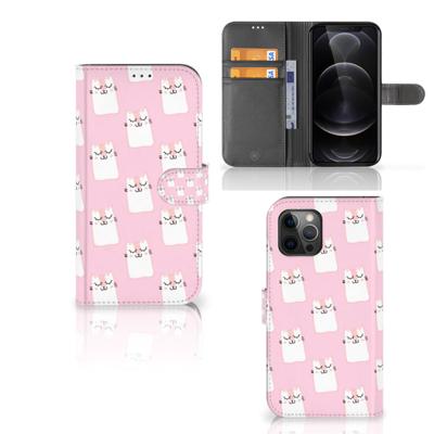 Apple iPhone 12 Pro Max | Telefoonhoesje | Met pasjeshouder | Sleeping Cats