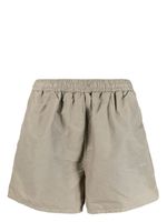 Off-White short de bain à logo brodé - Marron