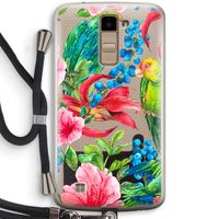Papegaaien: LG K10 (2016) Transparant Hoesje met koord