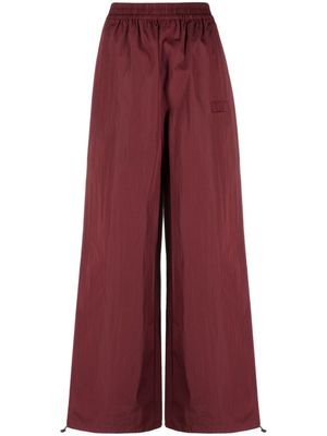 ROTATE BIRGER CHRISTENSEN pantalon palazzo à taille élastique - Rouge