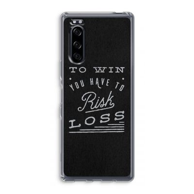 Risk loss: Sony Xperia 5 Transparant Hoesje