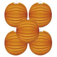 15x Lampionnen oranje 22 cm
