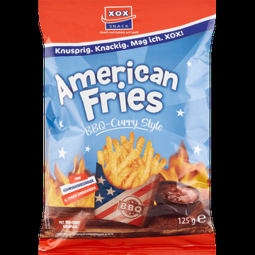 XOX American Fries BBQCurry Style 125 g bij Jumbo