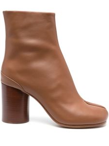 Maison Margiela bottines à bout Tabi 80 mm en cuir - Marron