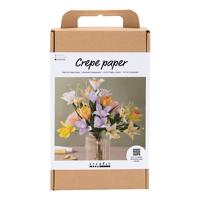 Creativ Company Hobbyset Crepepapier Bloemen Maken - thumbnail